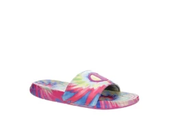 Champion Womens Mega Slide Tie Dye Slide Sandal - Pink