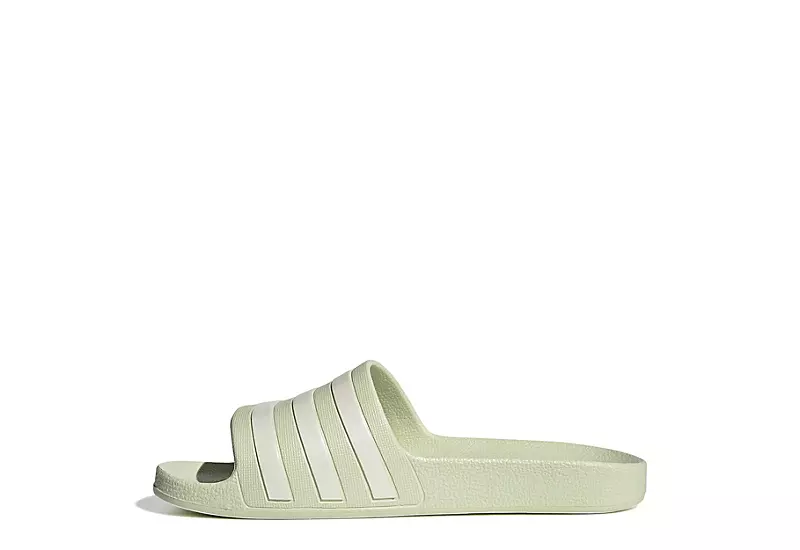 Adidas Womens Adilette Aqua Slide Sandal - Pale Green - Image 3
