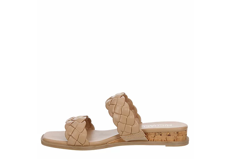 Michael By Michael Shannon Womens Patrice Wedge Sandal - Beige - Image 4