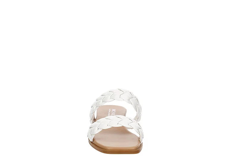 Michael By Michael Shannon Womens Patrice Wedge Sandal - White - Image 3