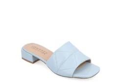 Journee Collection Womens Elidia Slip On Sandal - Blue