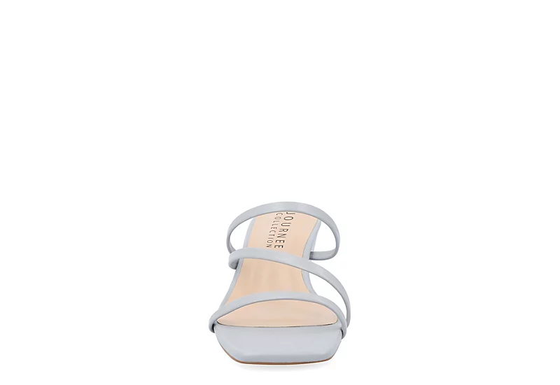 Journee Collection Womens Takarah Wedge Slip On Sandal - Blue - Image 3