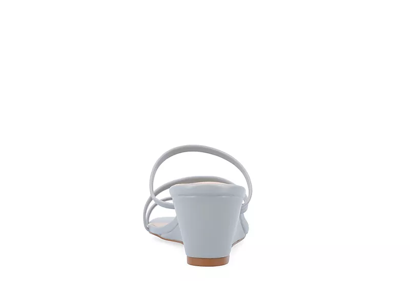 Journee Collection Womens Takarah Wedge Slip On Sandal - Blue - Image 5